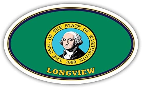 דגל מדינת וושינגטון של Longview וושינגטון | דגל WA דגל Cowlitz County County State Colles Piger Piger Stage Maintal
